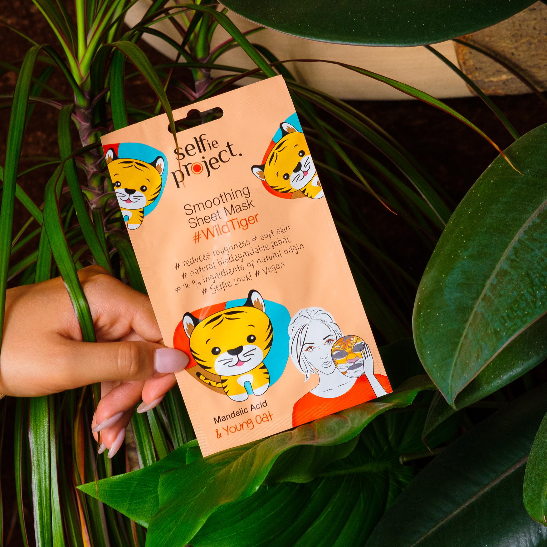 Selfie Project Wild Tiger Smoothing Sheet Mask Deep Hydration & Smooth Skin
