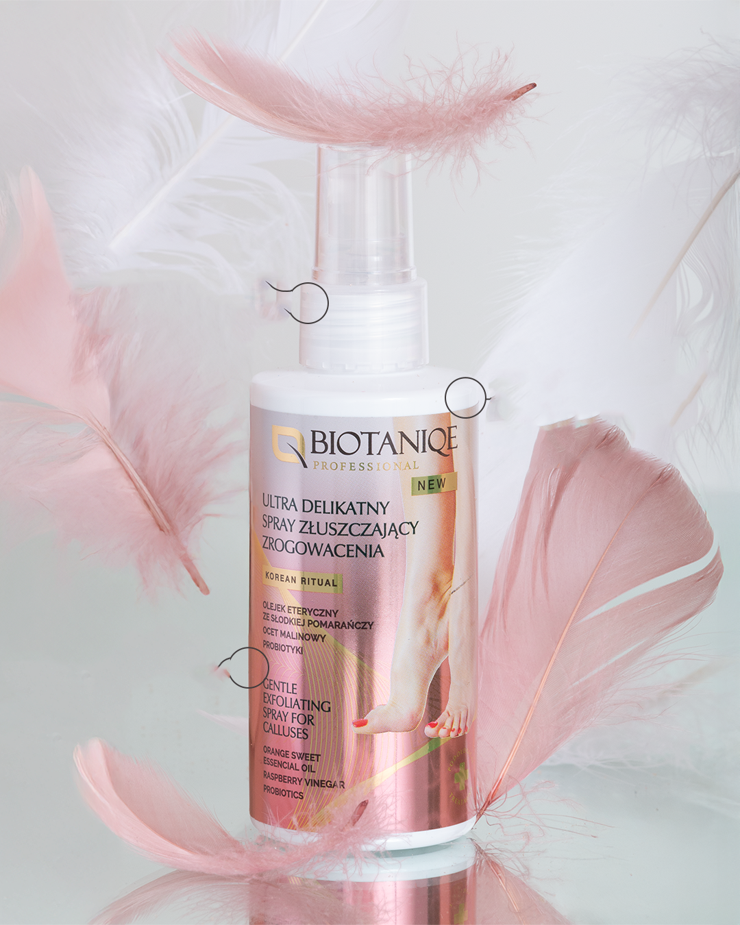 Biotaniqe Professional Gentle Exfoliation Spray for Calluses 150ml Foot & Hard Skin Softener