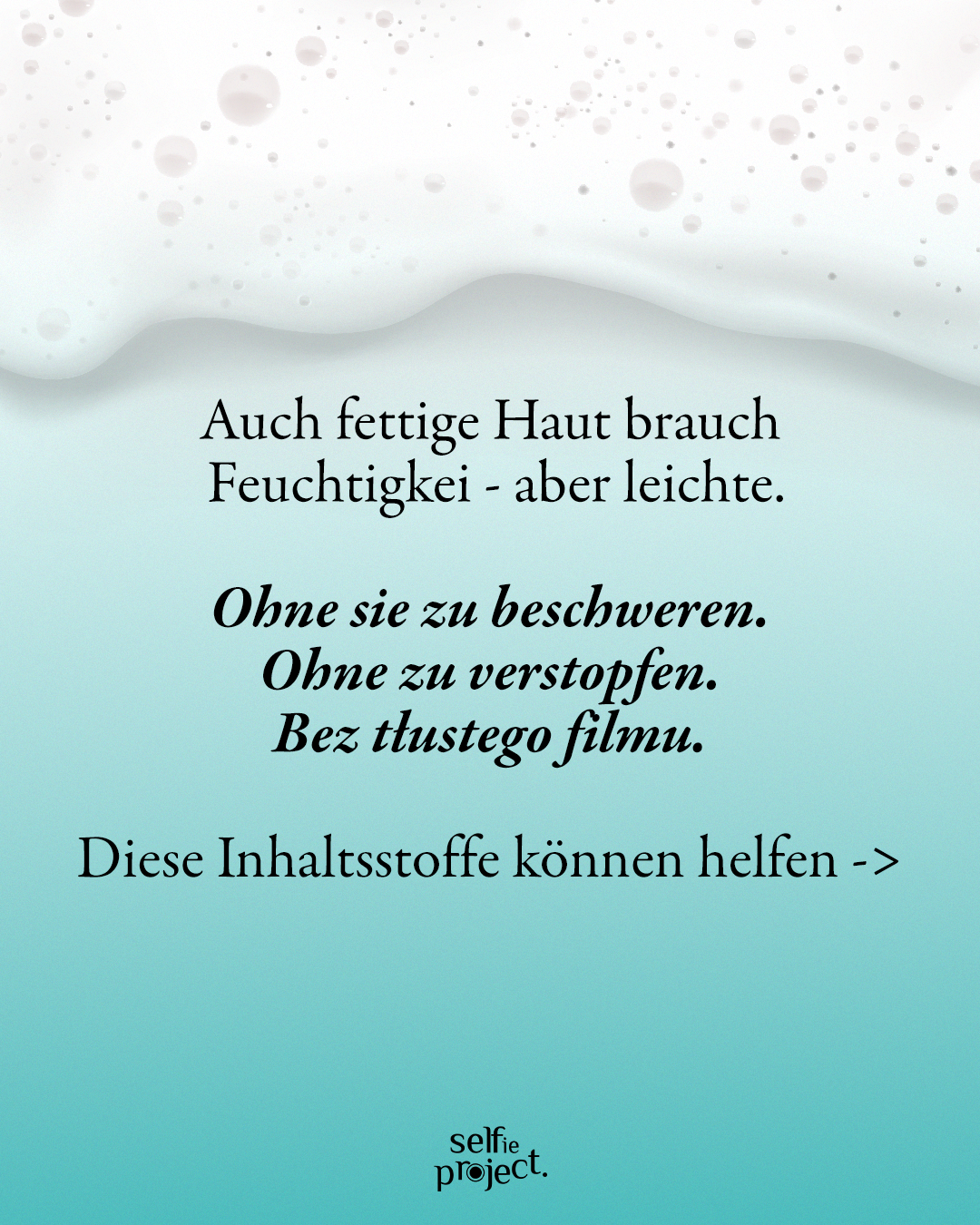 Selfie Project Acne Aid Cream Mousse 3in1 100 ml Hydrating & Clarifying Acne Treatment Foam