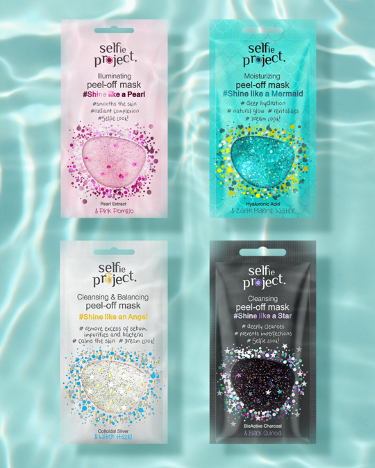 Selfie Project Galaxy Mask Shine Like a Star Cleansing Peel‑Off Face Mask for Deep Pore Purification