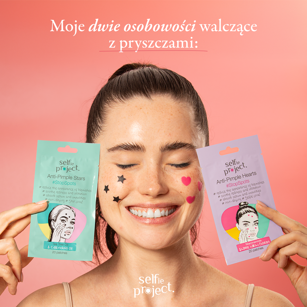 Selfie Project Anti-Pimple Hearts #StopSpots Acne Spot Patches