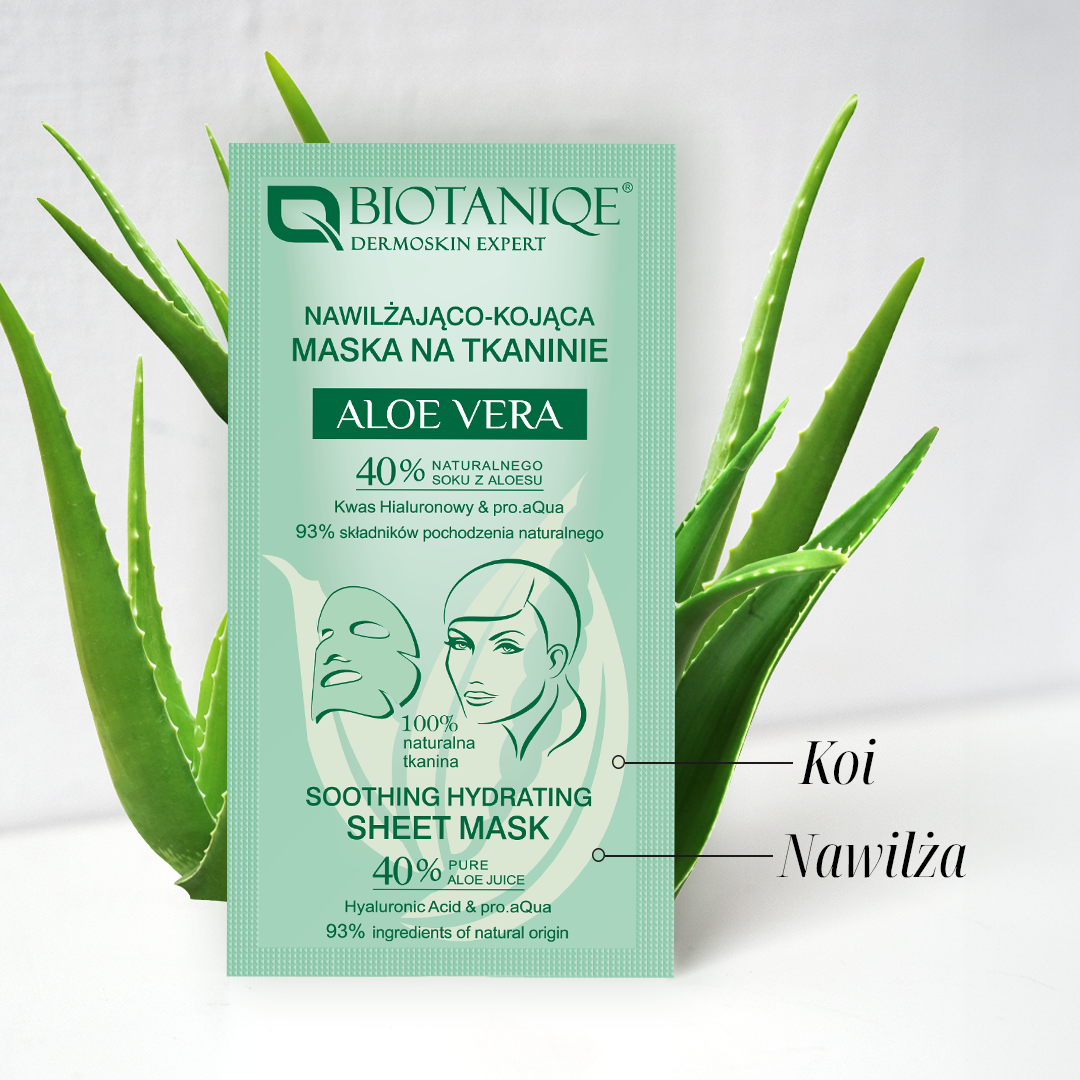 Biotaniqe Aloe Vera Smoothing Sheet Mask Hydrating & Soothing Skincare
