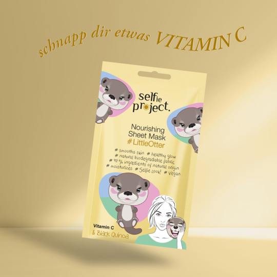 Selfie Project #LittleOtter Nourishing Sheet Mask Deep Nourish Facial Sheet Mask for Radiant Skin