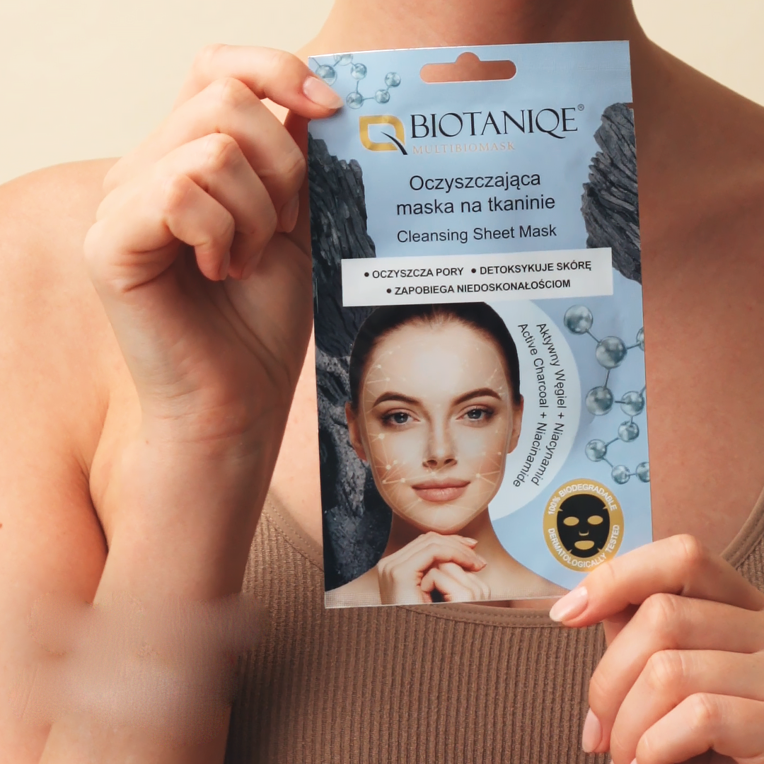 Biotaniqe Cleansing Sheet Mask Deep Pore Cleansing & Refreshing Facial Mask