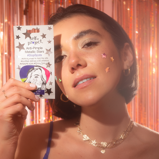 Selfie Project Stop Spots Anti-Pimple Metallic Stars Acne Treatment Patch Set