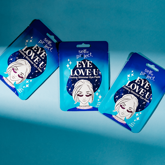 Selfie Project Eye Love U Cooling Shimmer Pink Eye Pads Under-Eye Hydrating & Depuffing Treatment