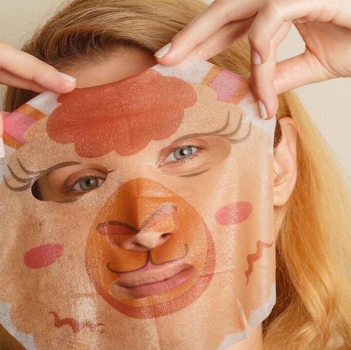 سلفي بروجيكت #LovelyAlpaka قناع ورقي مرطّب للوجه – ترطيب عميق لجميع أنواع البشرة