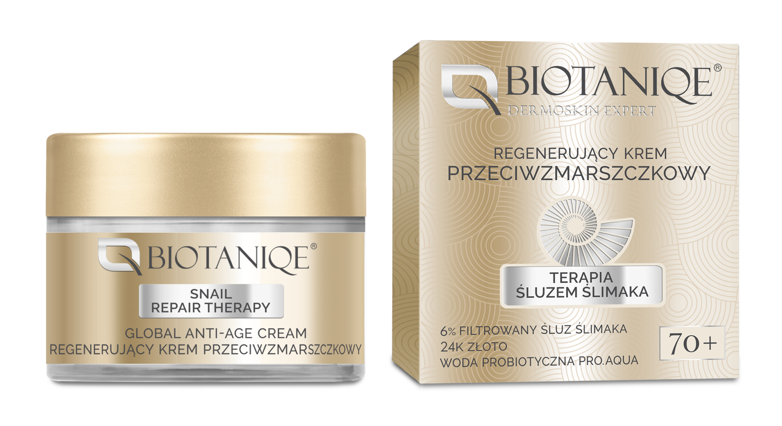 Biotaniqe 70+ Snail Global Anti-Age Cream Day & Night Premium Anti-Aging Moisturizer