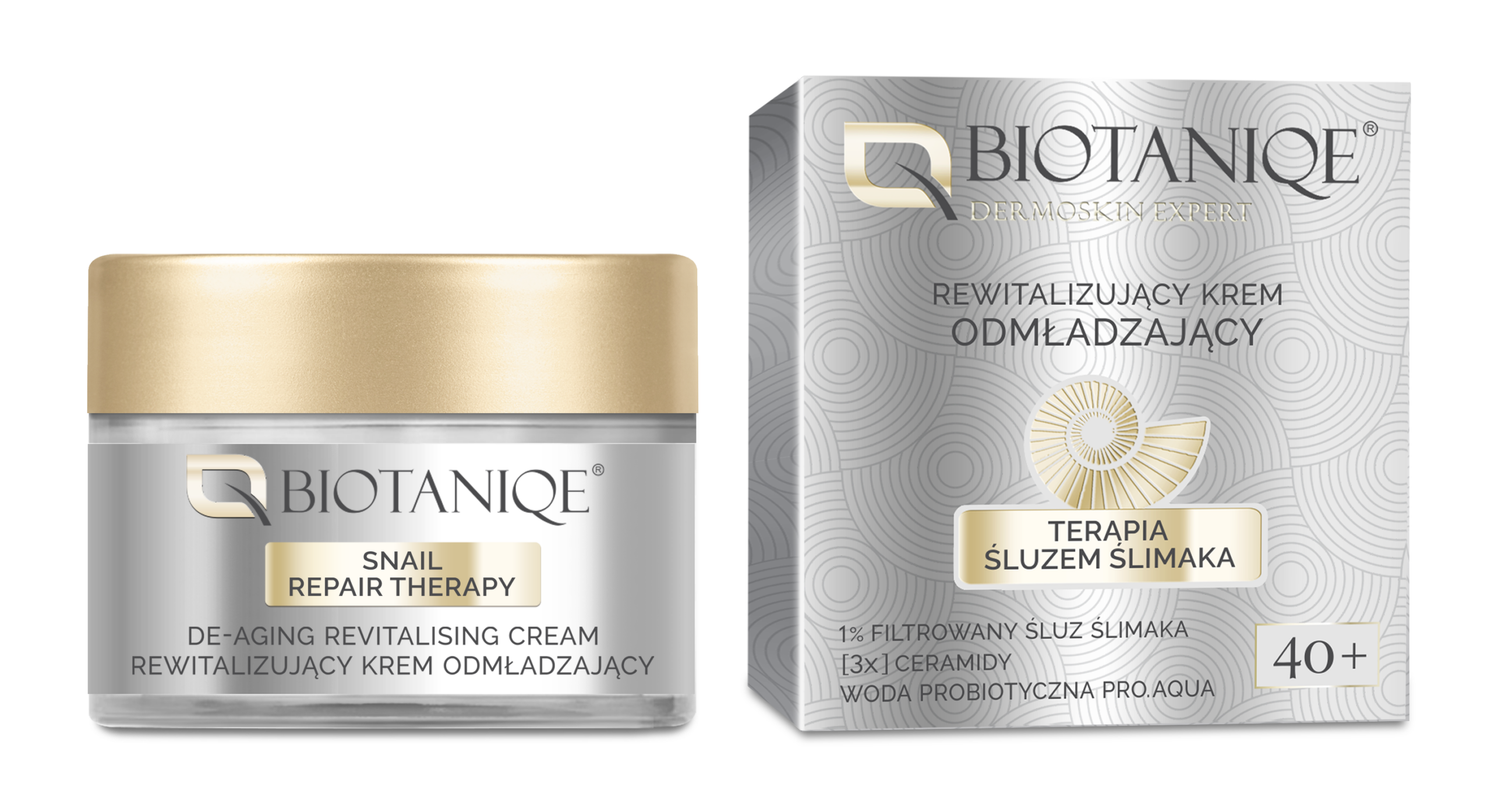 Biotaniqe 40+ Snail De-Aging Revitalizing Cream Anti-Aging Day & Night Moisturizer 50 ml