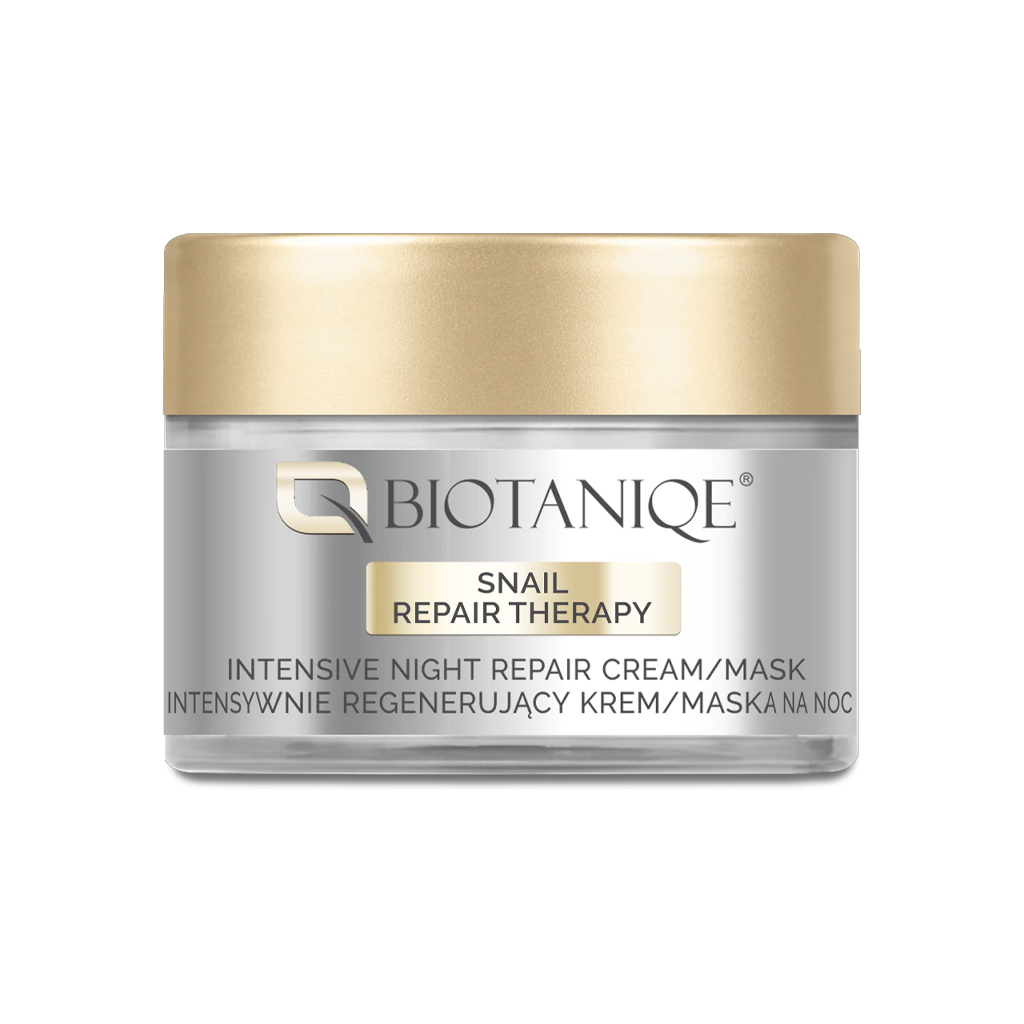 Biotaniqe Snail Intensive Night Repair Cream & Mask 50ml Anti-Aging Overnight Skin Renewal (30-40+)