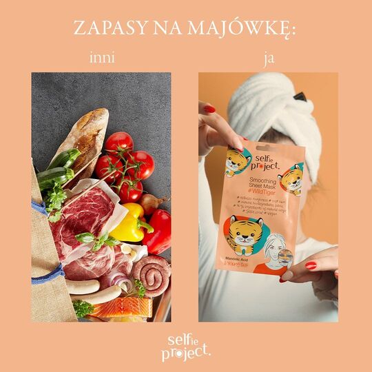 Selfie Project Wild Tiger Smoothing Sheet Mask Deep Hydration & Smooth Skin