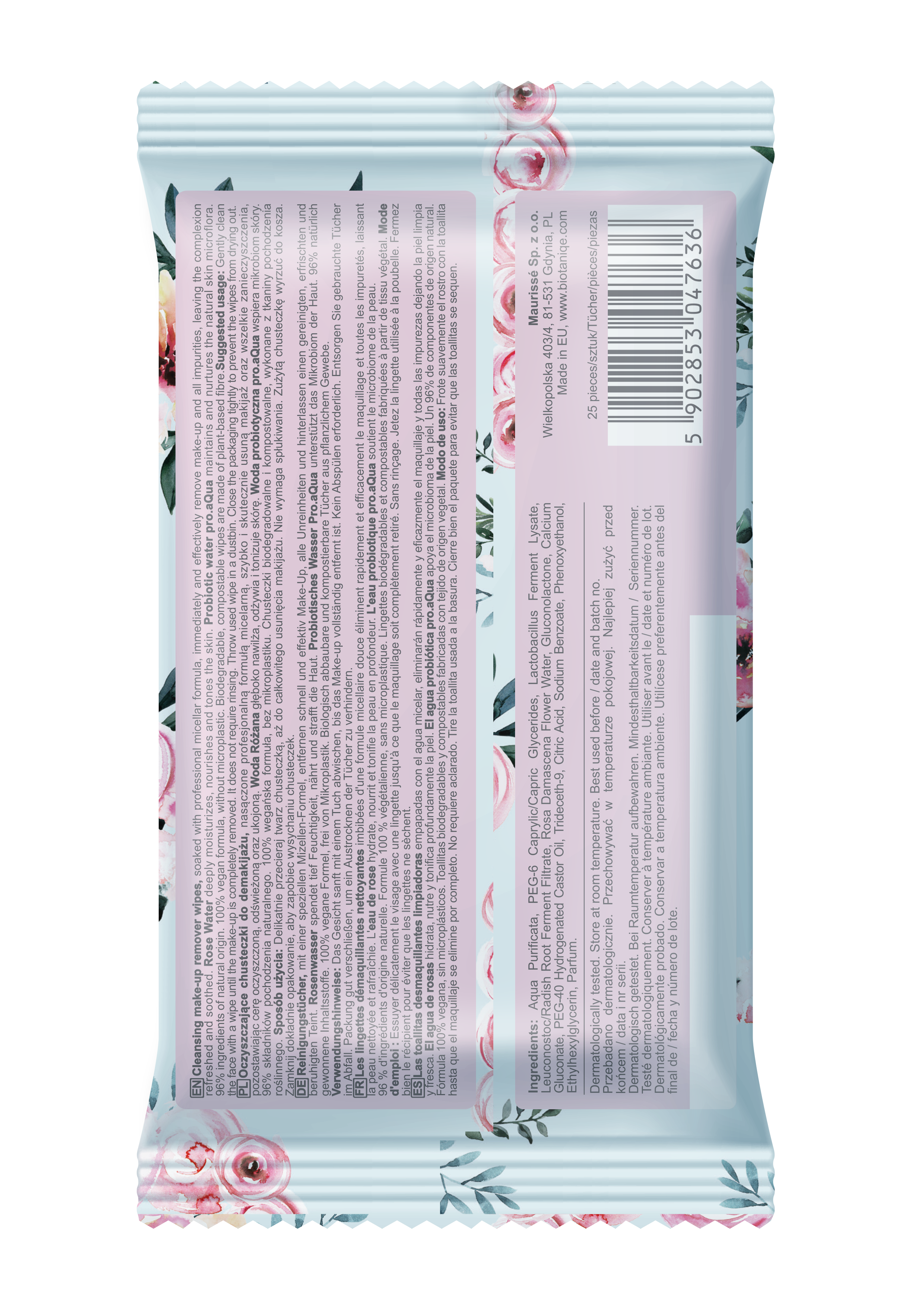 Biotaniqe, Cleansing make-up removal wipes 25 pcs
