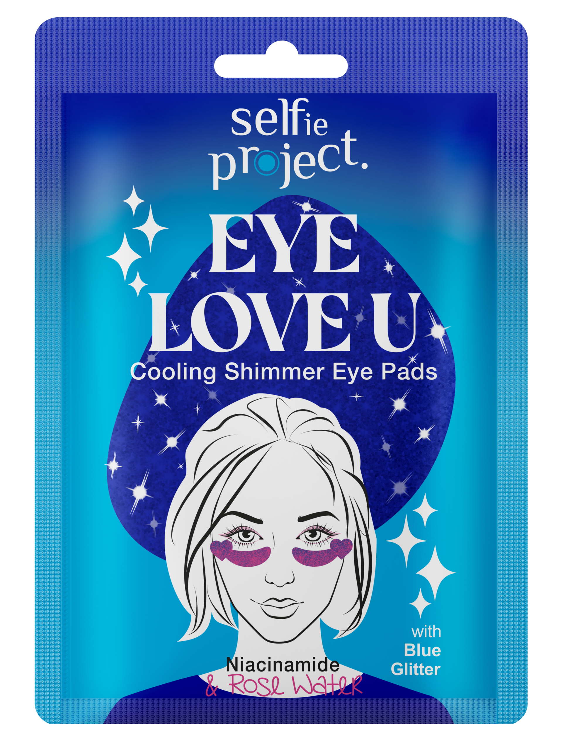 Selfie Project Eye Love U Cooling Shimmer Pink Eye Pads Under-Eye Hydrating & Depuffing Treatment