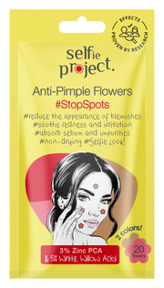 Selfie Project, Stop Spots, Anti-Pimple Flowers, 20 szt
