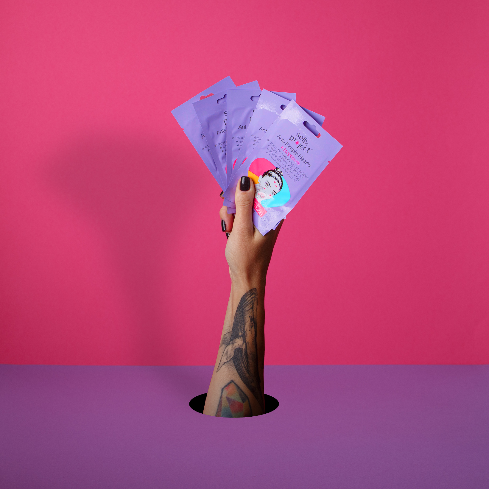 Selfie Project Anti-Pimple Hearts #StopSpots Acne Spot Patches