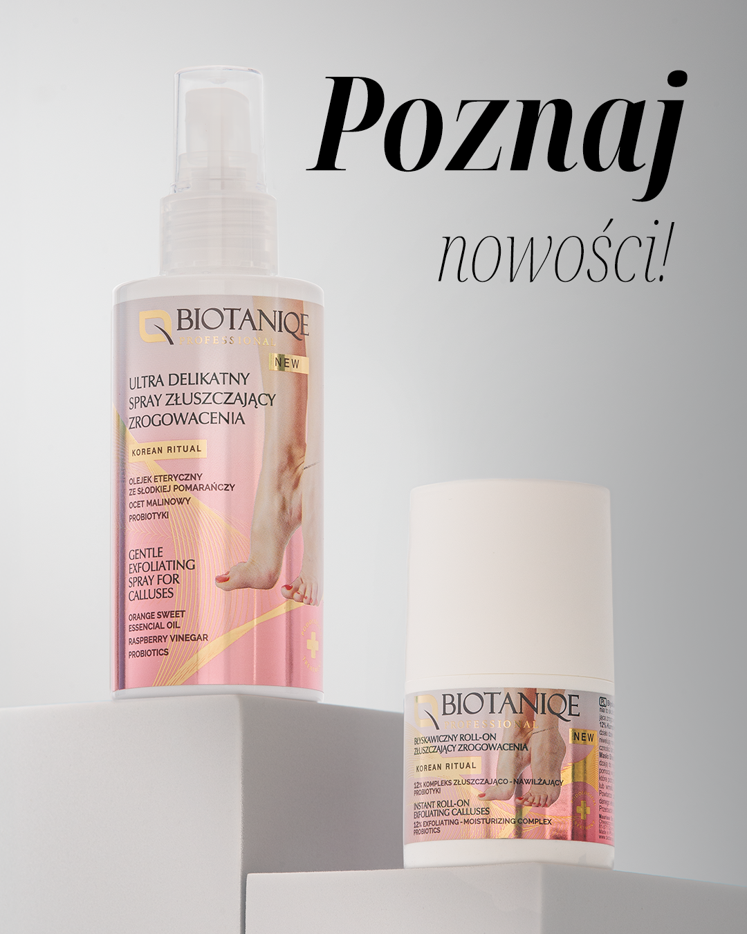 Biotaniqe Professional Instant Roll-On Exfoliating Calluses 50ml Fast Gentle Foot Skin Renewal