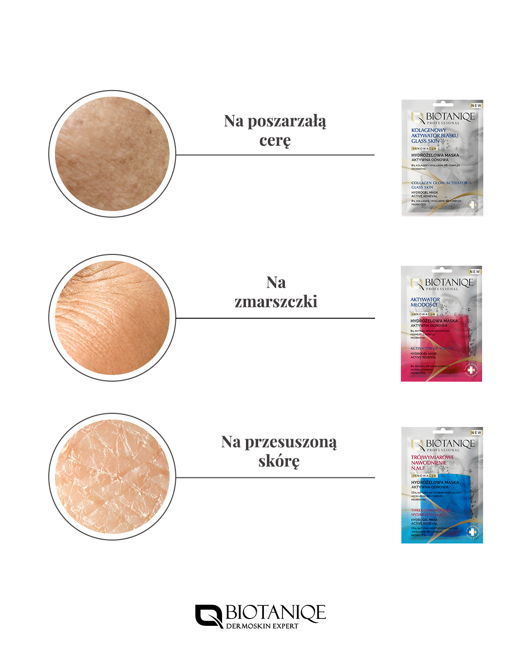 Biotaniqe Hydrogel Mask - 3D hydration N.M.F, 1 pcs