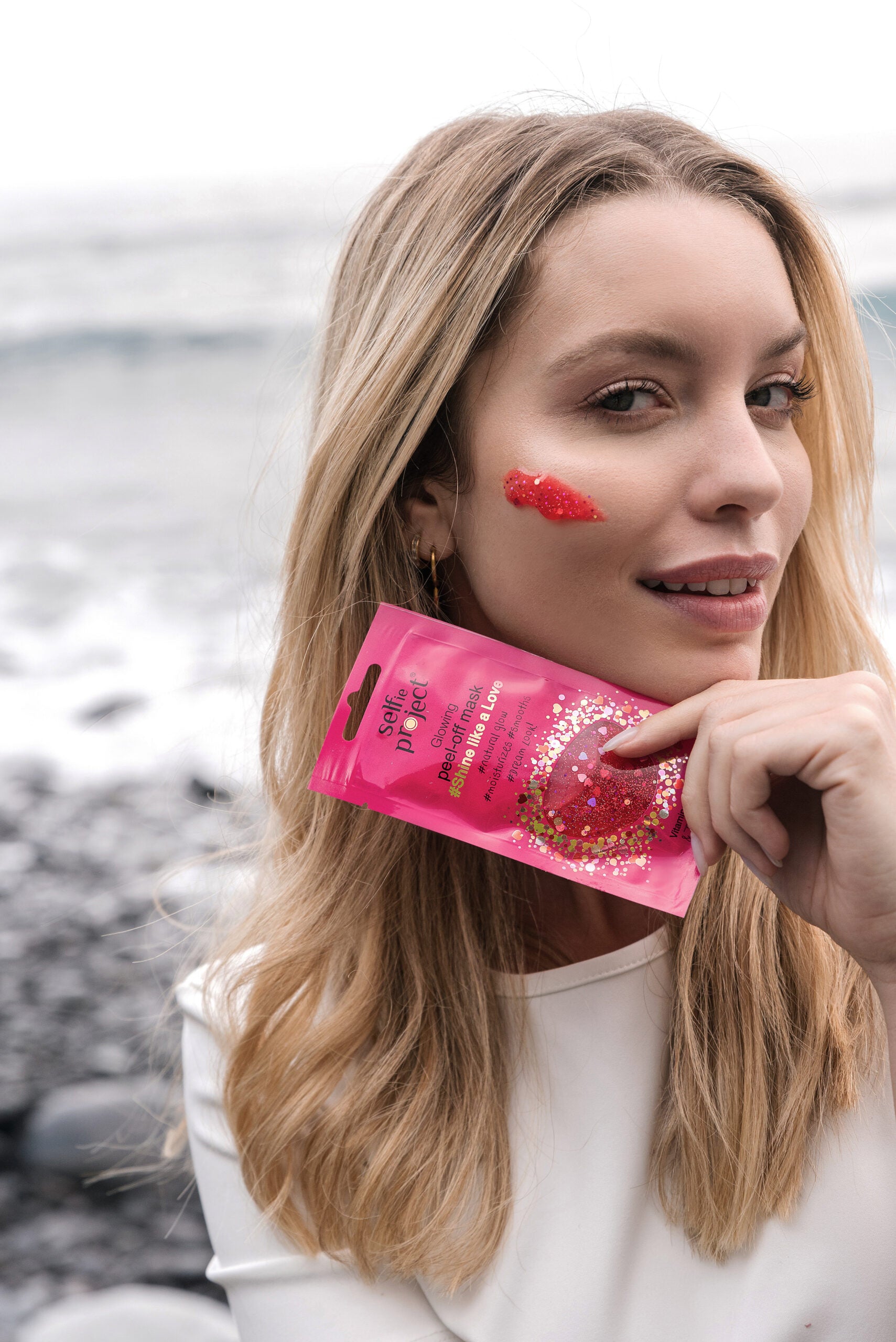 Selfie Project Galaxy Mask #Shine Like a Love Glowing Peel‑Off Face Mask for Bright, Radiant Skin