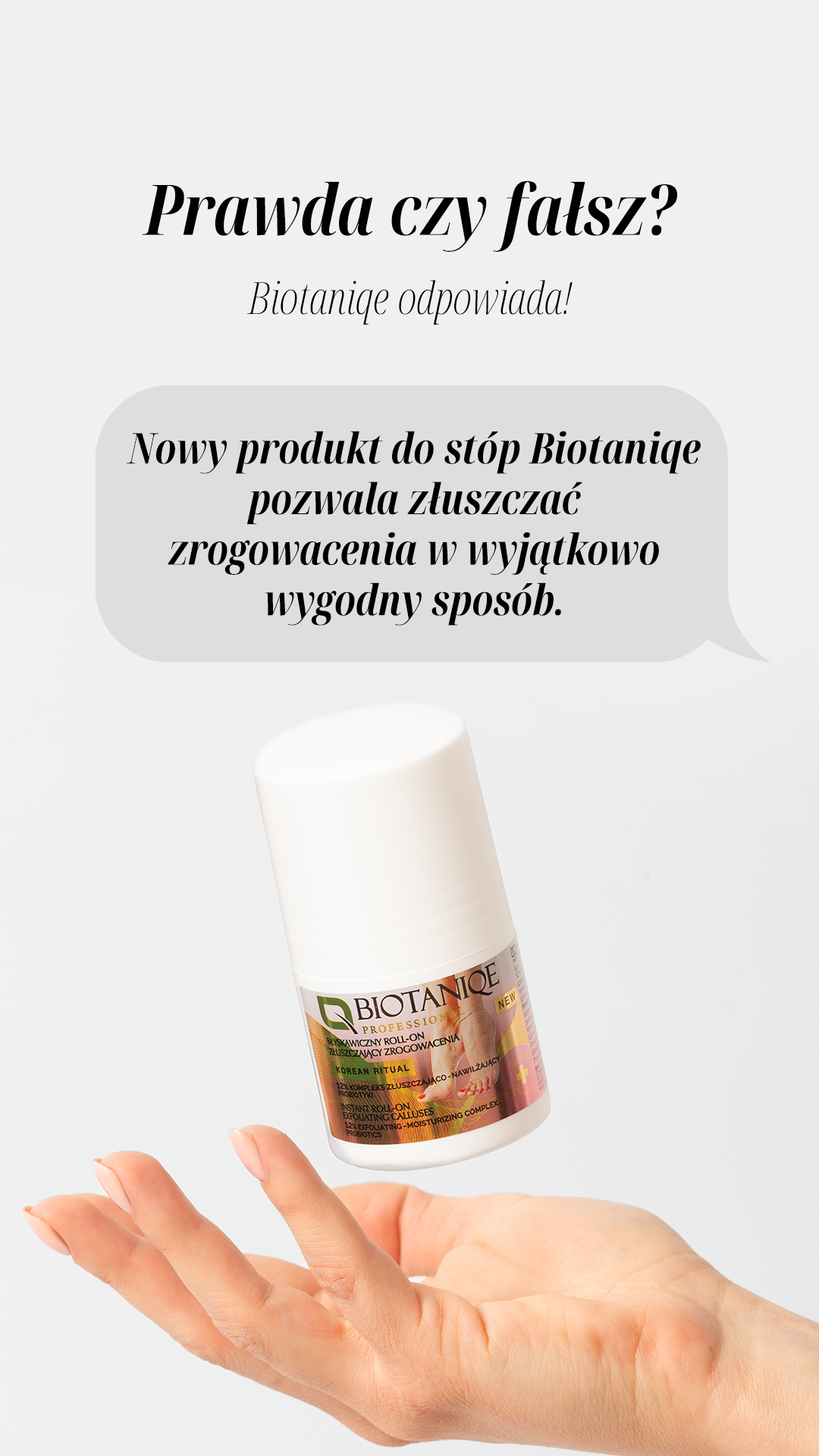 Biotaniqe Professional Instant Roll-On Exfoliating Calluses 50ml Fast Gentle Foot Skin Renewal