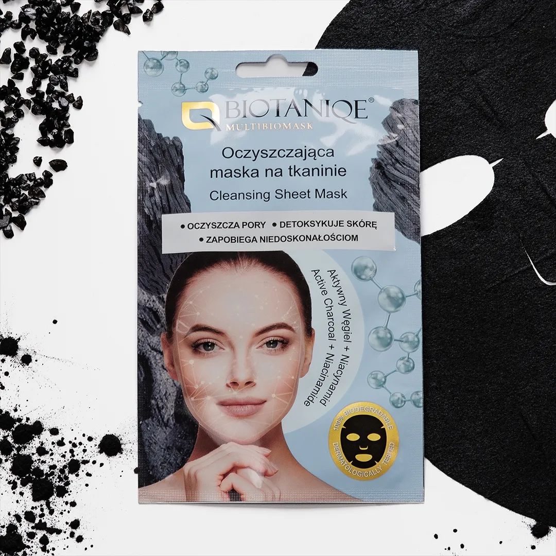 Biotaniqe Cleansing Sheet Mask Deep Pore Cleansing & Refreshing Facial Mask