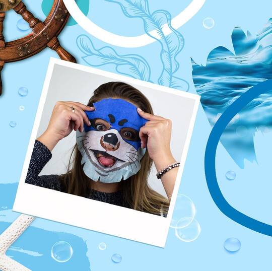 Selfie Project Animal Mask LuckySeal Moisturizing Sheet Mask (1 pc) for Hydration & Radiant Skin