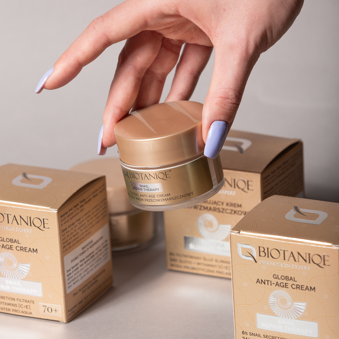 Biotaniqe 70+ Snail Global Anti-Age Cream Day & Night Premium Anti-Aging Moisturizer