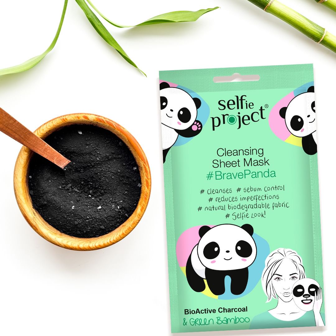 سلفي بروجيكت Animal Mask BravePanda قناع ورقي منظّف لتنقية عميقة للمسام