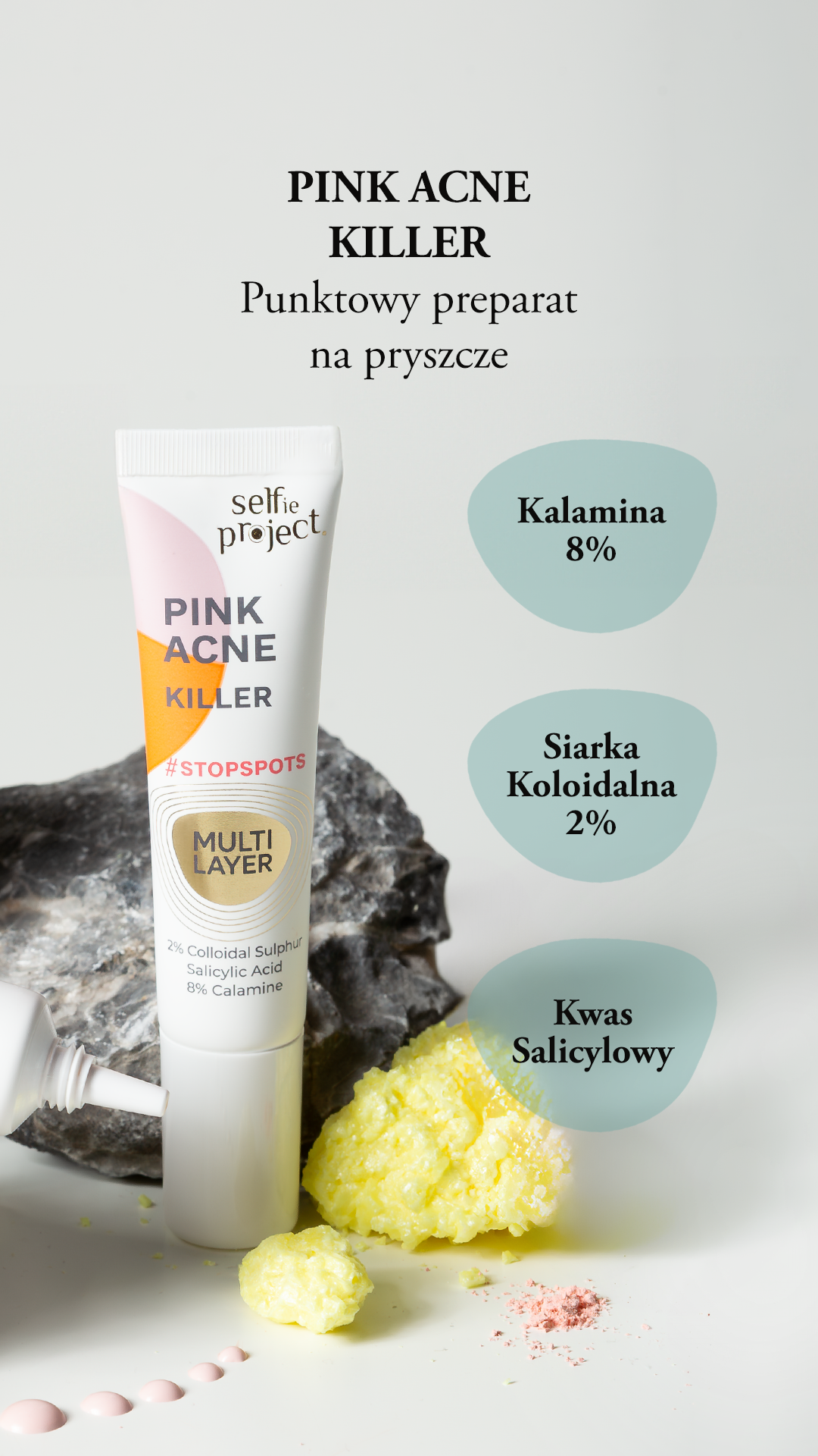 Selfie Project Pink Acne Killer 15ml Spot Treatment for Blemishes & Acne-Prone Skin