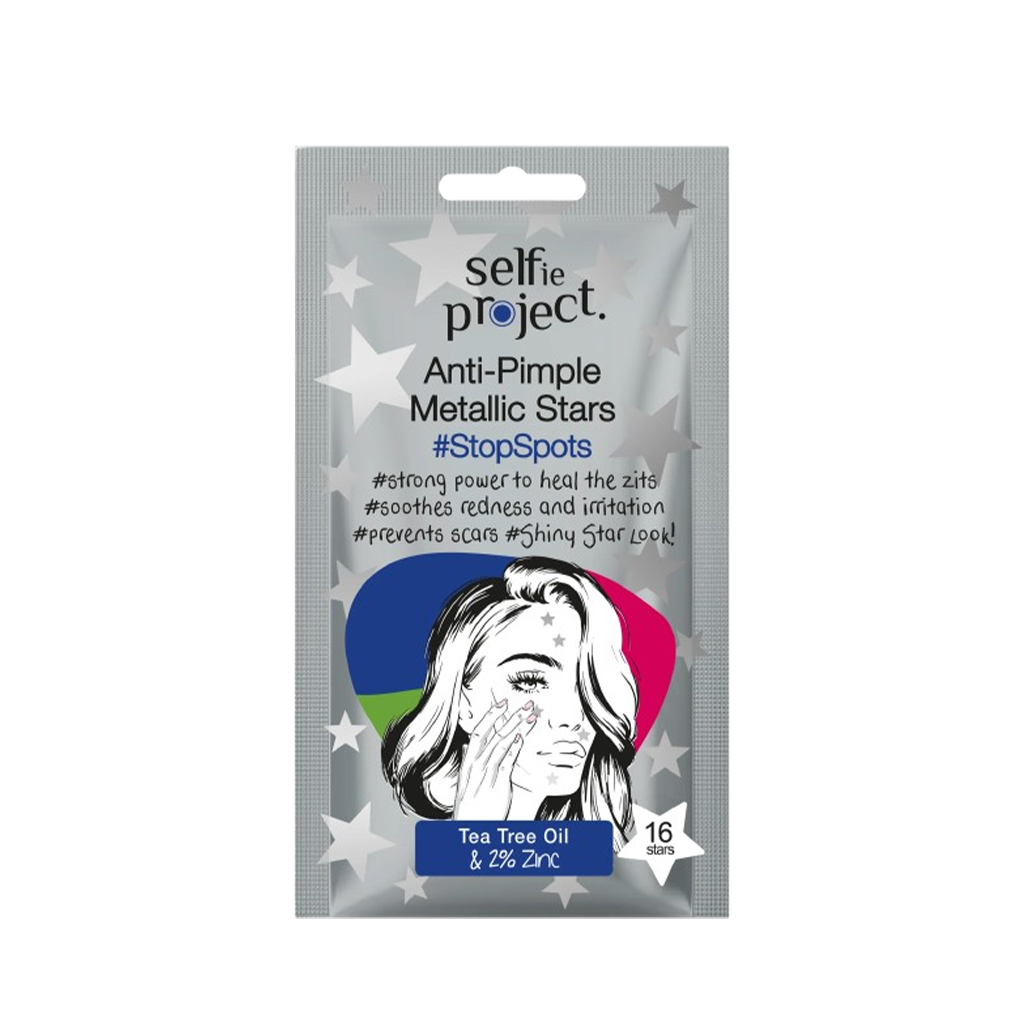 Selfie Project Stop Spots Anti-Pimple Metallic Stars Acne Treatment Patch Set