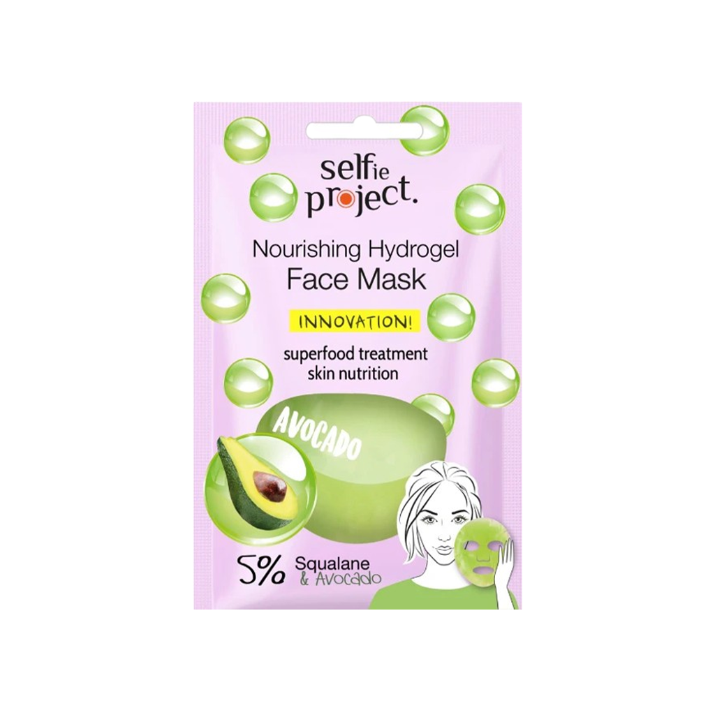 Selfie Project Avokado Nourishing Hydrogel Face Mask Deep Skin Nutrition & Hydration
