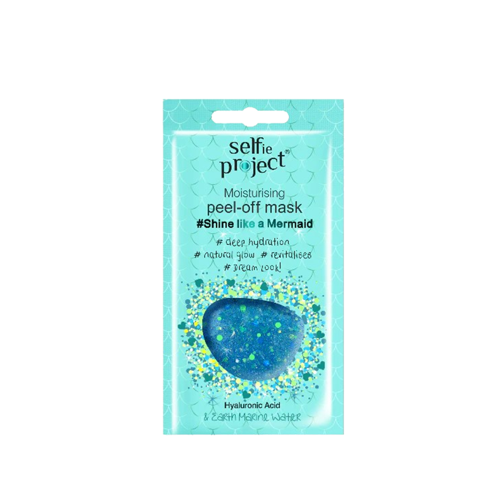Selfie Project Galaxy Mask #Shine Like a Mermaid  Moisturizing Peel‑Off Face Mask for Deep Hydration