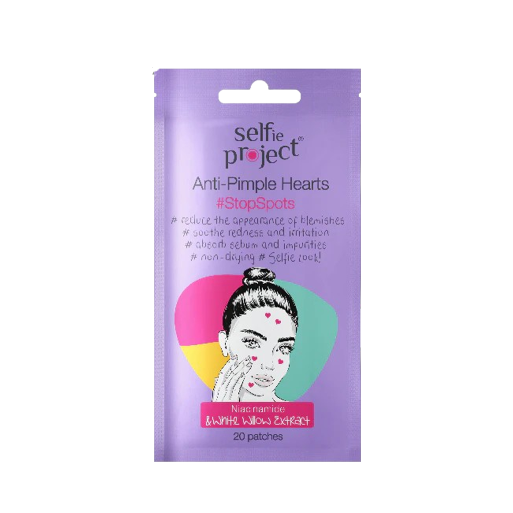Selfie Project Anti-Pimple Hearts #StopSpots Acne Spot Patches