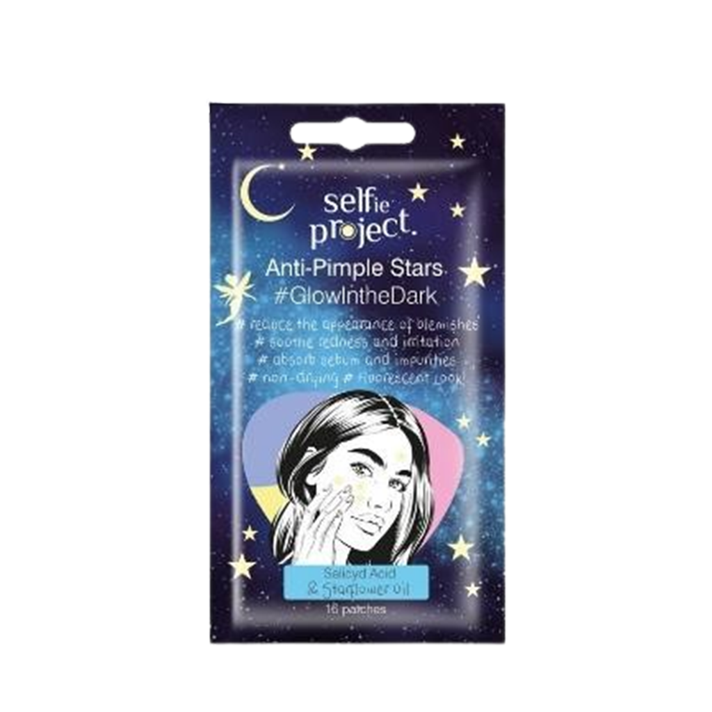 Selfie Project Anti-Pimple Stars GlowIn The Dark Acne Blemish Patches