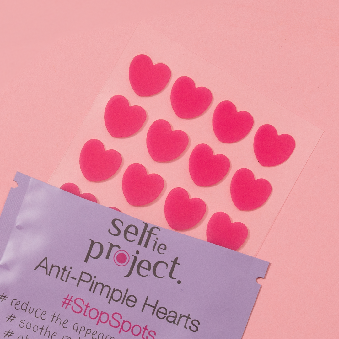 Selfie Project Anti-Pimple Hearts #StopSpots Acne Spot Patches